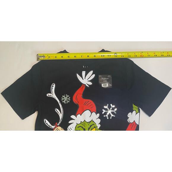 NWT Grinch T-Shirt Christmas Holiday Dr. Seuss Girls/Boys Size XL 12/14 - Picture 3 of 6